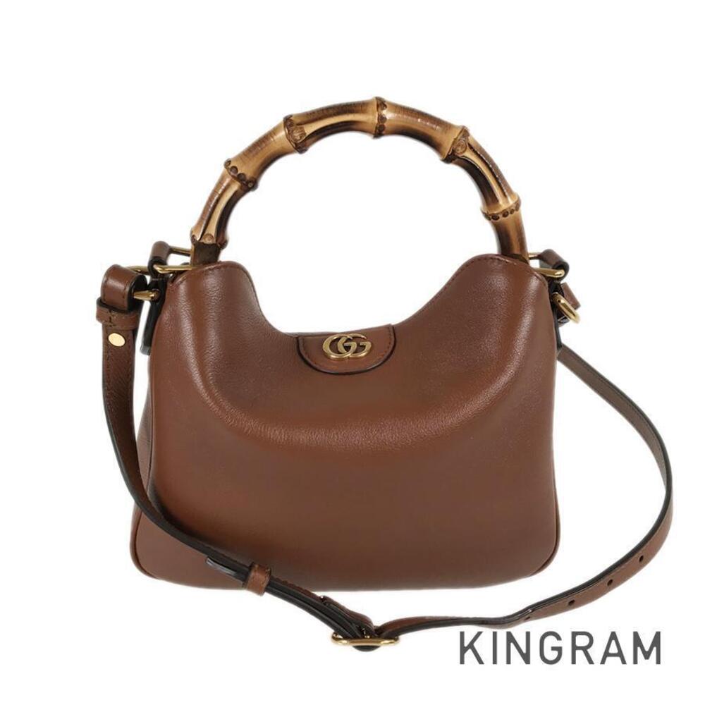 Gucci Bamboo Diana Leather Shoulder Bag